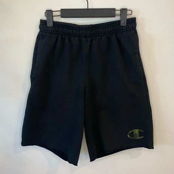 Champion Black Sweat Sport Athletic Shorts - Picture 6 of 9